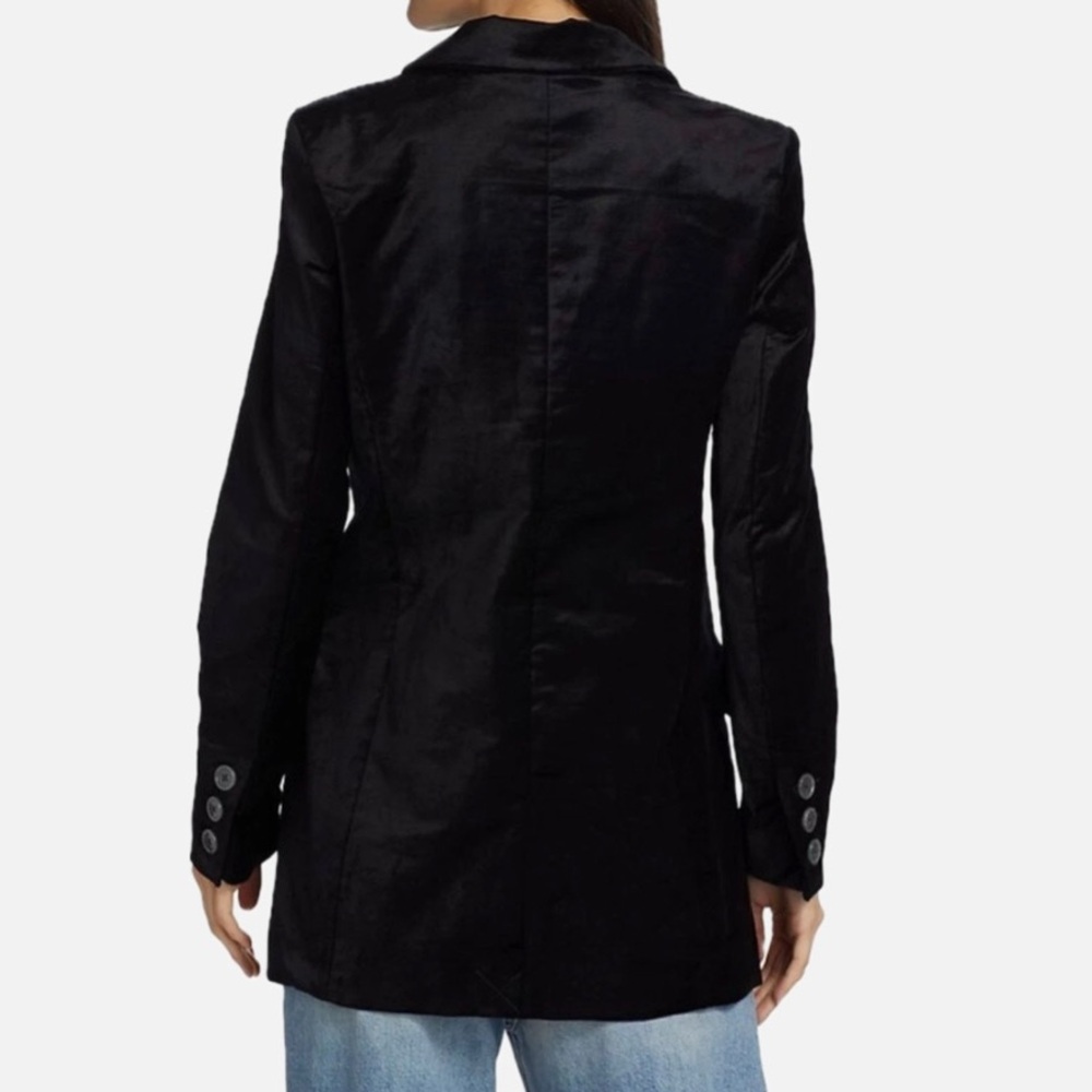 Free People Cosmo Double-Breasted Velvet Blazer - Picture 5 of 8